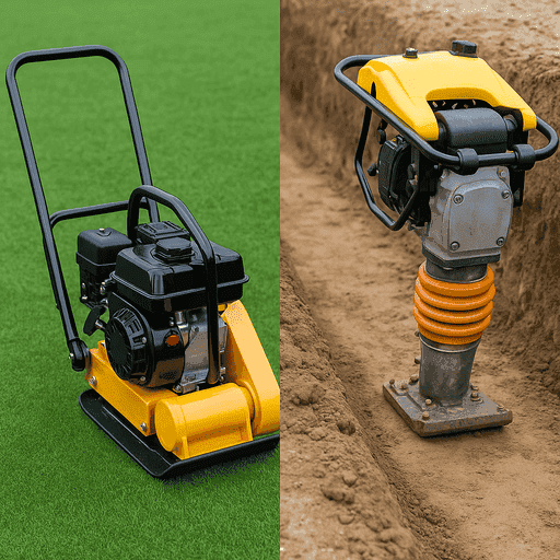 איך לבחור מהדק אדמה - קופץ לעומת פלטה ויברציונית