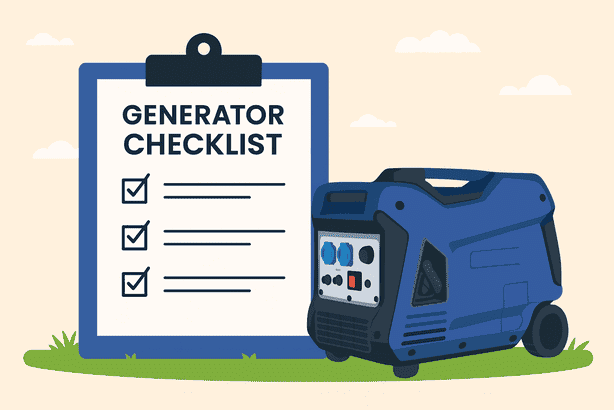 צ׳קליסט לבחירת גנרטור לאירוע - מושתק עם AVR