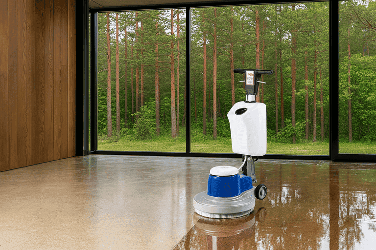 פוליש לרצפה בבית - הברקה מקצועית עם מכונת פוליש (וקס/קריסטל)