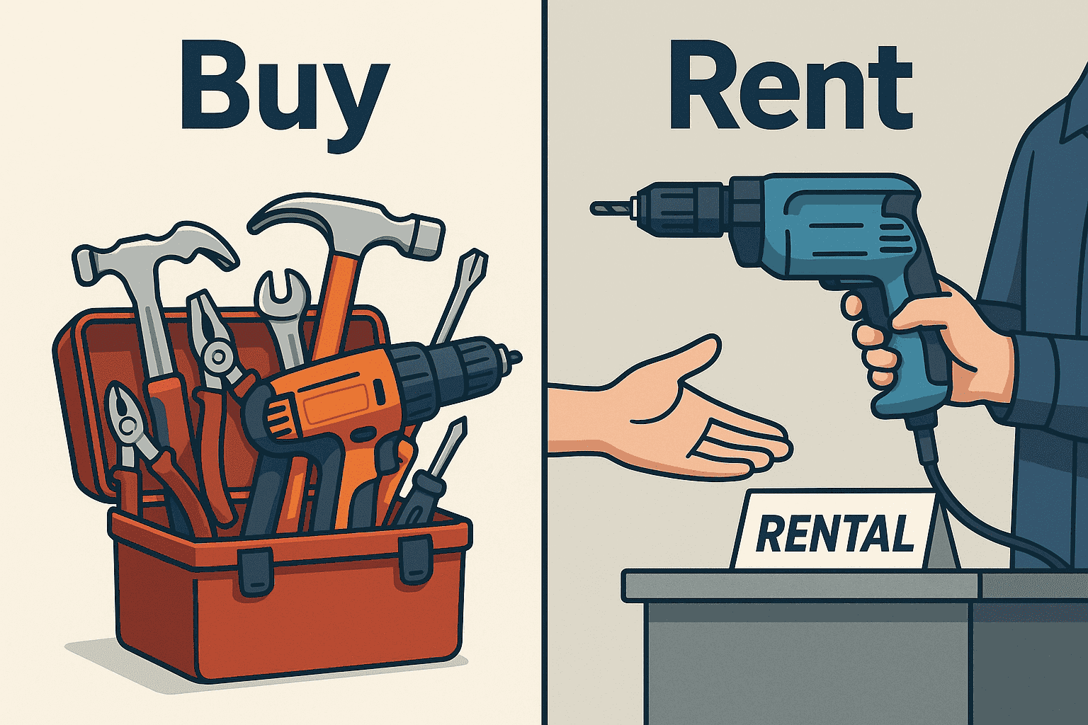 יתרונות בהשכרת כלי עבודה