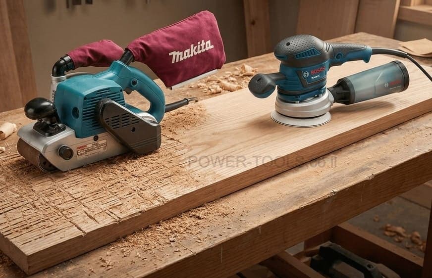 מלטשת סרט מול אקצנטרית