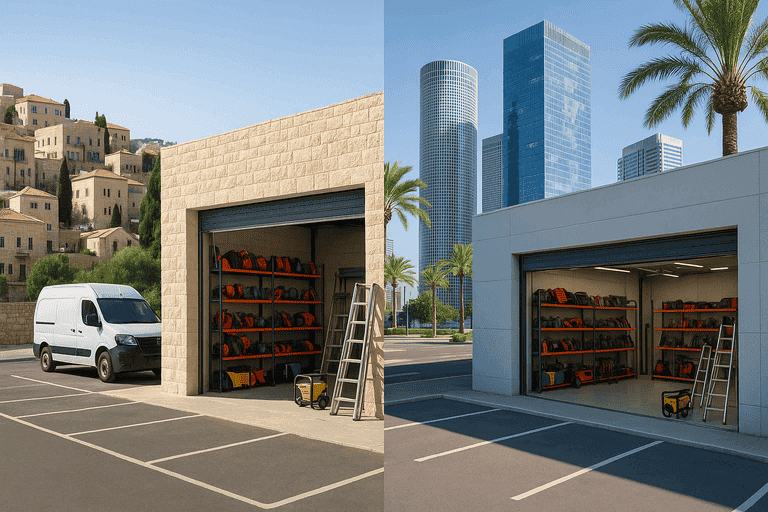 ירושלים? תל אביב? מצא נקודת השכרת כלי עבודה הקרובה ביותר אליך