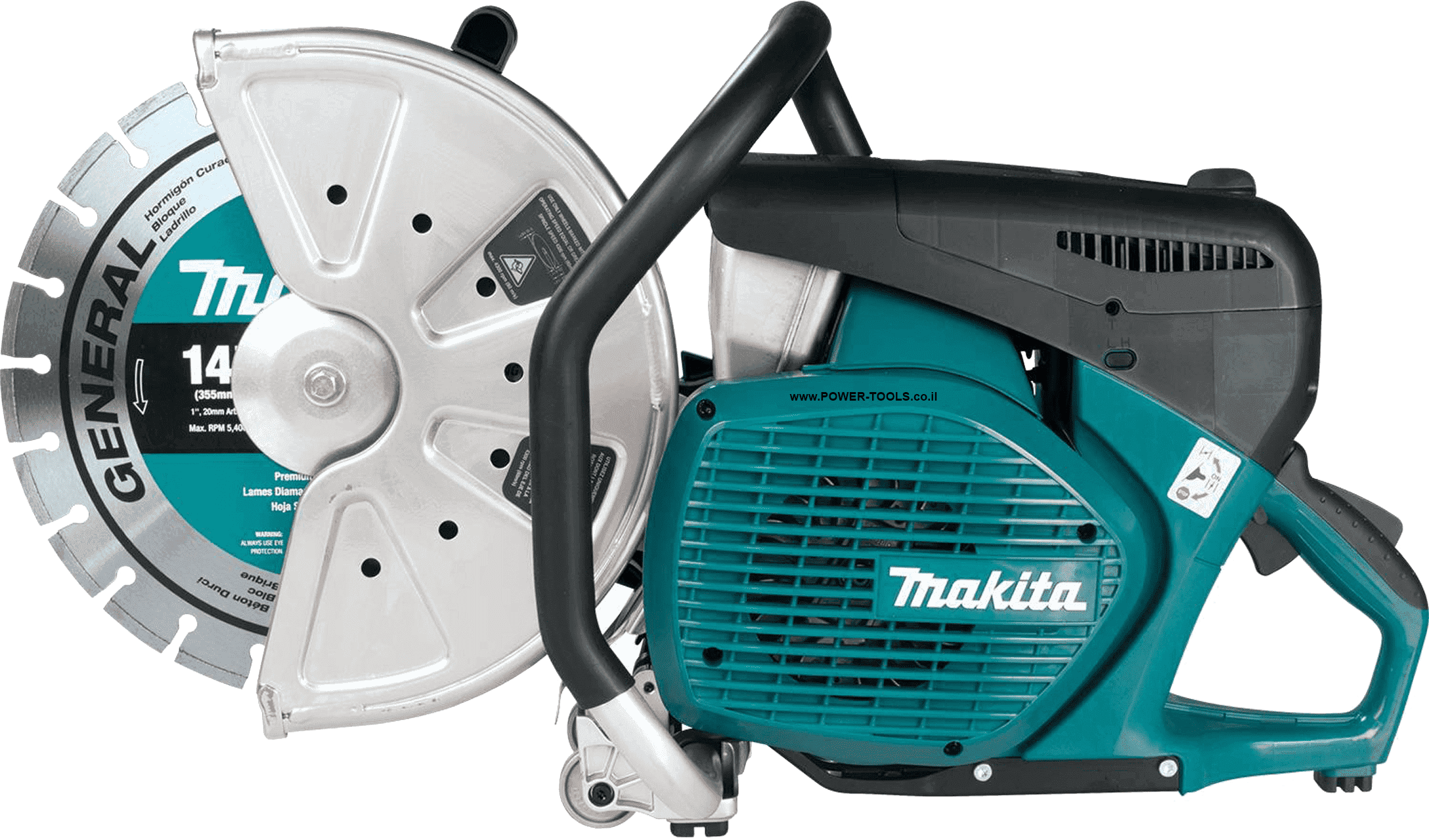 השכרת מסור בנזין עם להב יהלום מקיטה מקצועי לחיתוך בטון