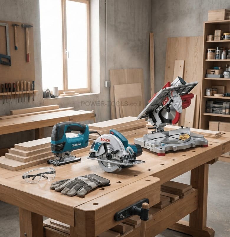 השוואה בין מסור עגול, ג'יגסו ומסור שולחן - מדריך בחירת מסור