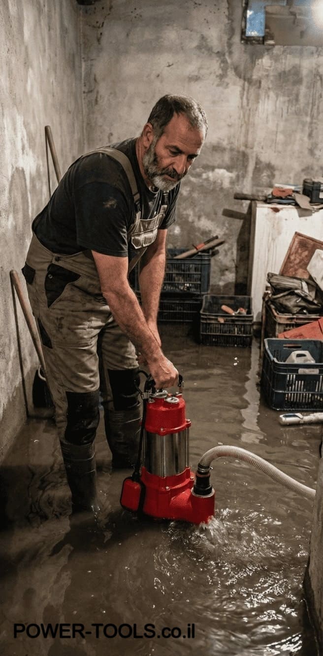 משאבת ביוב (וורטקס) - להתמודדות עם בוץ ולכלוך משאבת ביוב וורטקס למים עכורים