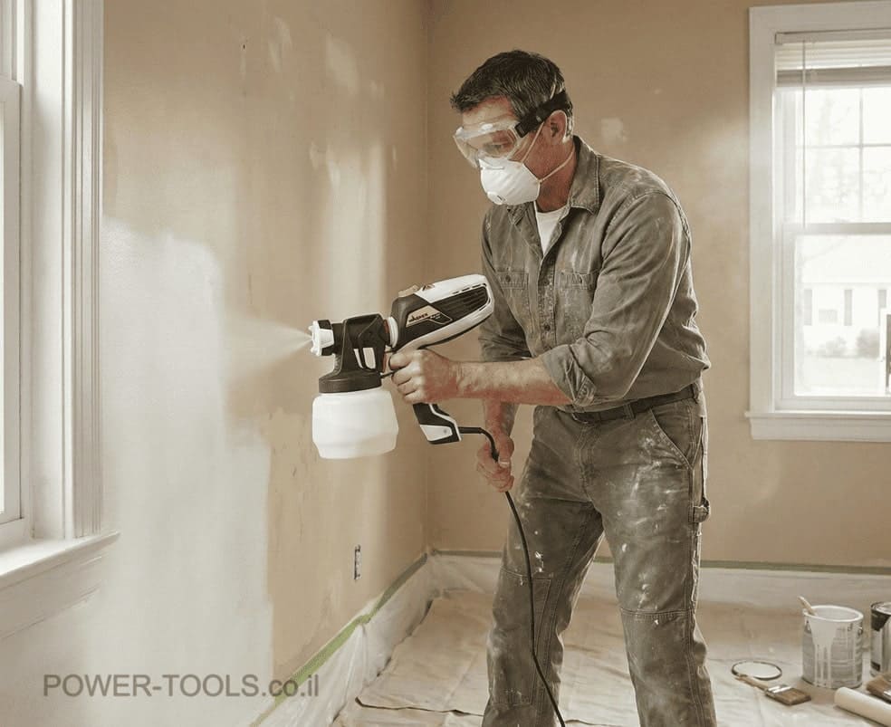 צביעת דירה למכירה במהירות עם מכונת איירלס צביעת דירה למכירה במהירות עם מכונת איירלס